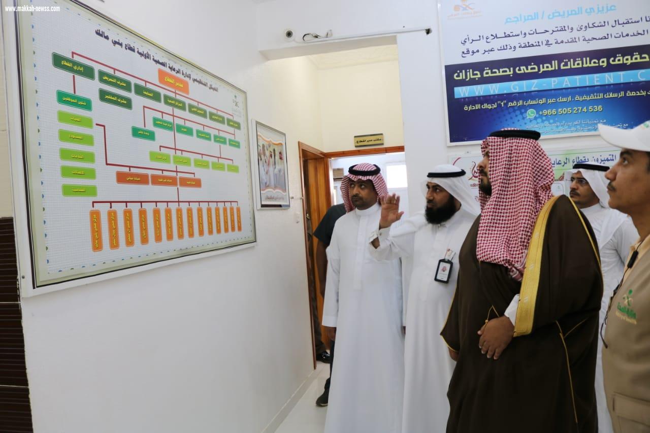 محافظ الداير يتفقد قطاع الرعاية ببني مالك ويدشن العيادة النفسية ومعرض السكري